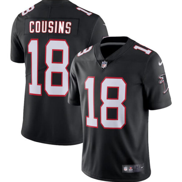 Atlanta Falcons #18 Kirk Cousins Black Vapor Untouchable Limited Stitched Football Jersey