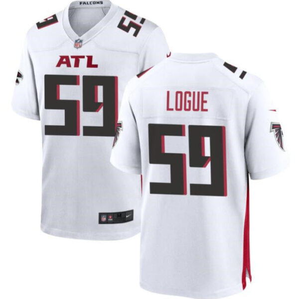 Atlanta Falcons #59 Zion Logue White Limited Stitched Football Game Jersey