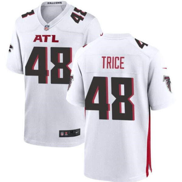 Atlanta Falcons #48 Bralen Trice White Limited Stitched Football Game Jersey