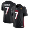 Atlanta Falcons #7 Bijan Robinson Black 2023 FUSE With John Madden Patch Vapor Jersey