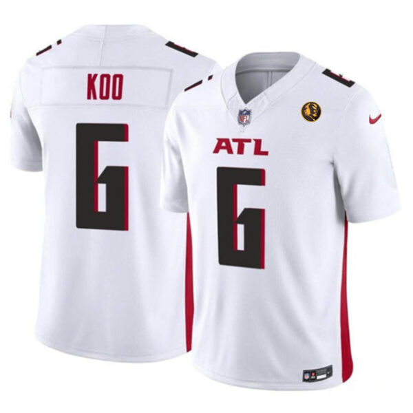 Atlanta Falcons #6 Younghoe Koo White 2023 FUSE With John Madden Jersey