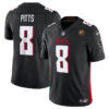 Atlanta Falcons #8 Kyle Pitts Black 2023 FUSE With John Madden Patch Vapor Jersey