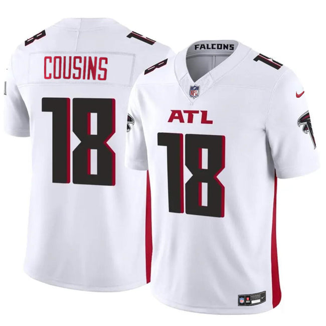 Atlanta Falcons #18 Kirk Cousins White 2023 FUSE Vapor Untouchable Limited Stitched Football Jersey