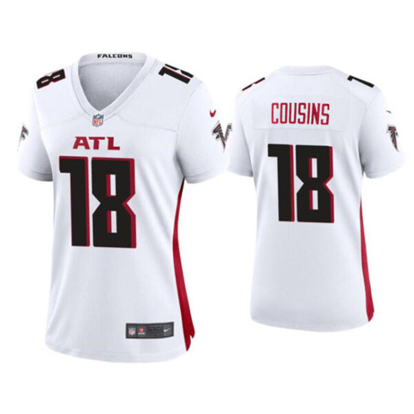 Atlanta Falcons #18 Kirk Cousins White Stitched Jerseyrun Small