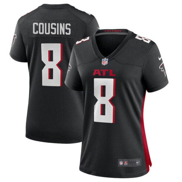 Atlanta Falcons #8 Kirk Cousins Game Jersey – Black