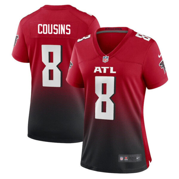 Atlanta Falcons #8 Kirk Cousins Alternate Game Jersey – Red