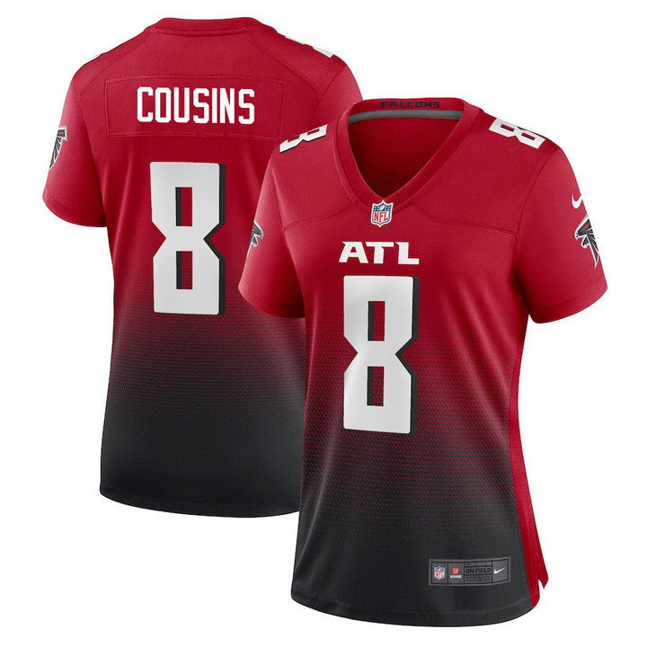 Atlanta Falcons #8 Kirk Cousins Alternate Game Jersey – Red