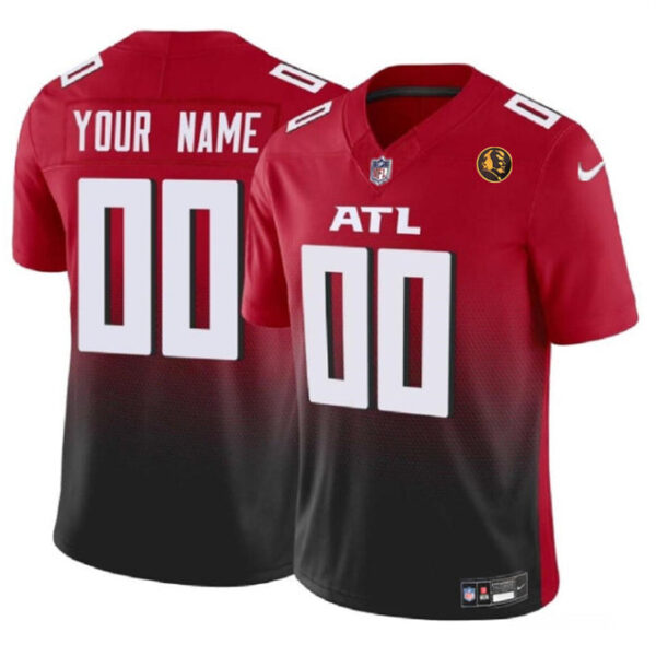 Atlanta Falcons Active Player Custom Red 2023 FUSE With John Madden Jersey
