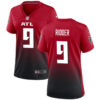 Women Atlanta Falcons #9 Desmond Ridder Red Black Stitched Jersey