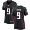 Women Atlanta Falcons #9 Desmond Ridder Black Stitched Jersey
