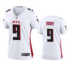Women Atlanta Falcons #9 Desmond Ridder White Stitched Jersey