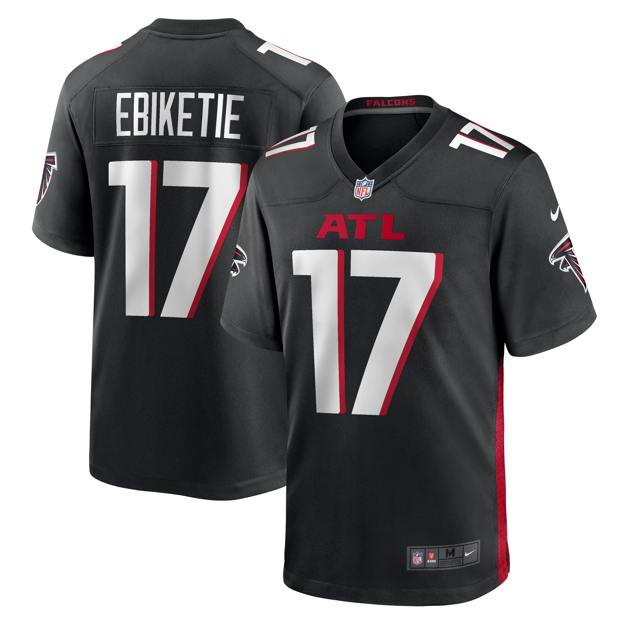 Arnold Ebiketie Atlanta Falcons Nike Team Game Jersey Black