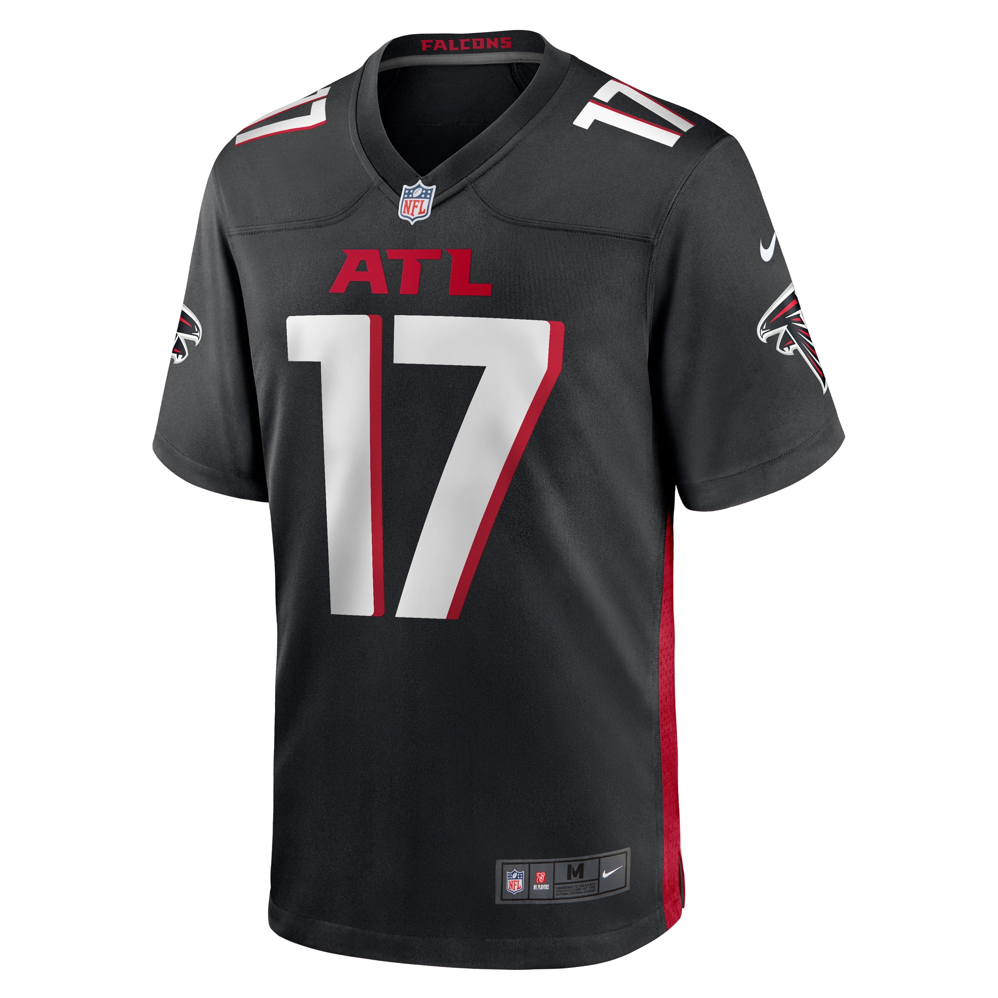 Arnold Ebiketie Atlanta Falcons Nike Team Game Jersey Black - Image 2