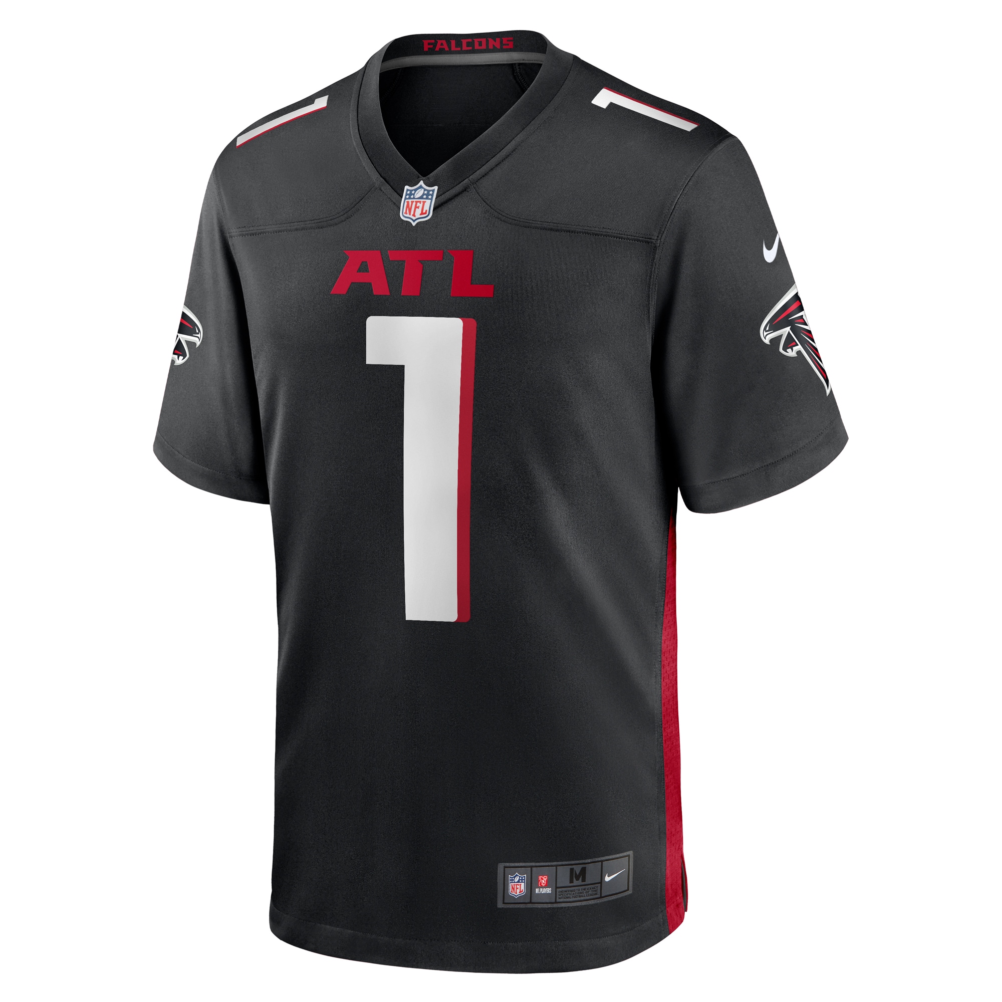 Jeff Okudah Atlanta Falcons Nike Game Player Jersey Black - Image 2