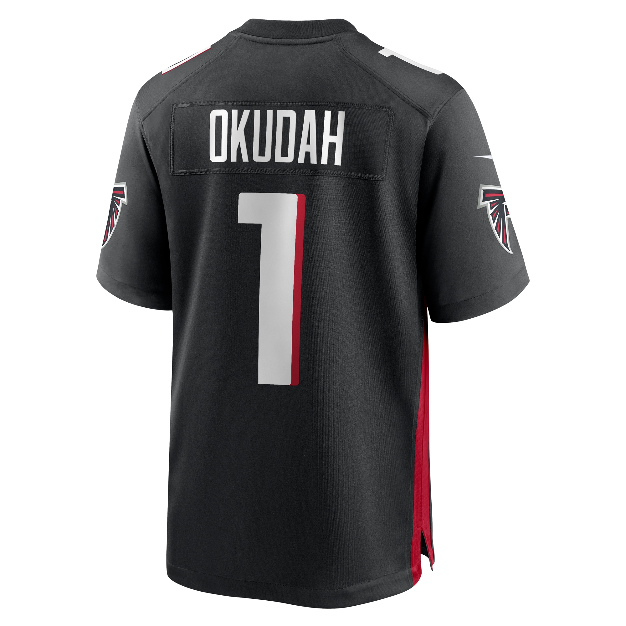 Jeff Okudah Atlanta Falcons Nike Game Player Jersey Black - Image 3