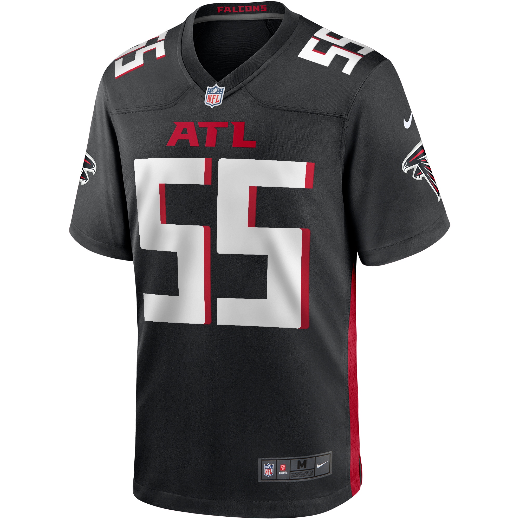 John Abraham Atlanta Falcons Nike Game Retired Player Jersey Black - Image 2