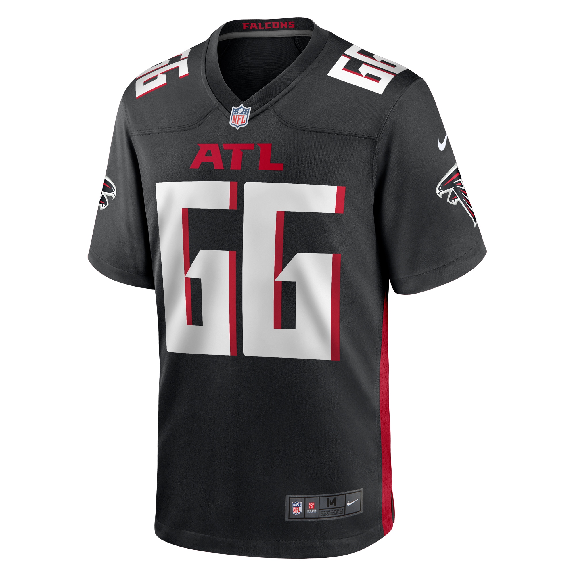 John Leglue Atlanta Falcons Nike Team Game Jersey Black - Image 2