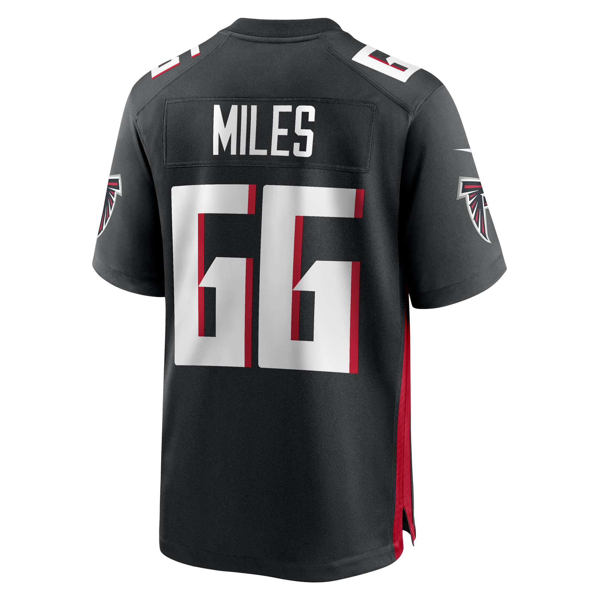 Joshua Miles Atlanta Falcons Nike Game Jersey Black - Image 3