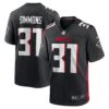 Justin Simmons Atlanta Falcons Nike Team Game Jersey Black