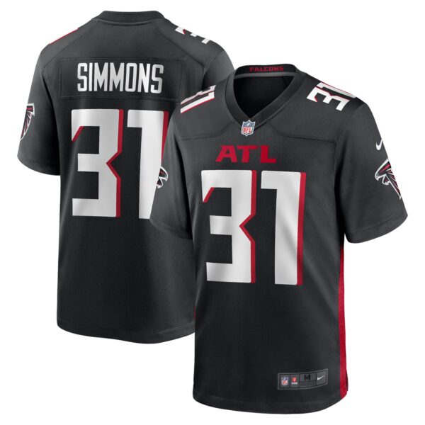Justin Simmons Atlanta Falcons Nike Team Game Jersey Black