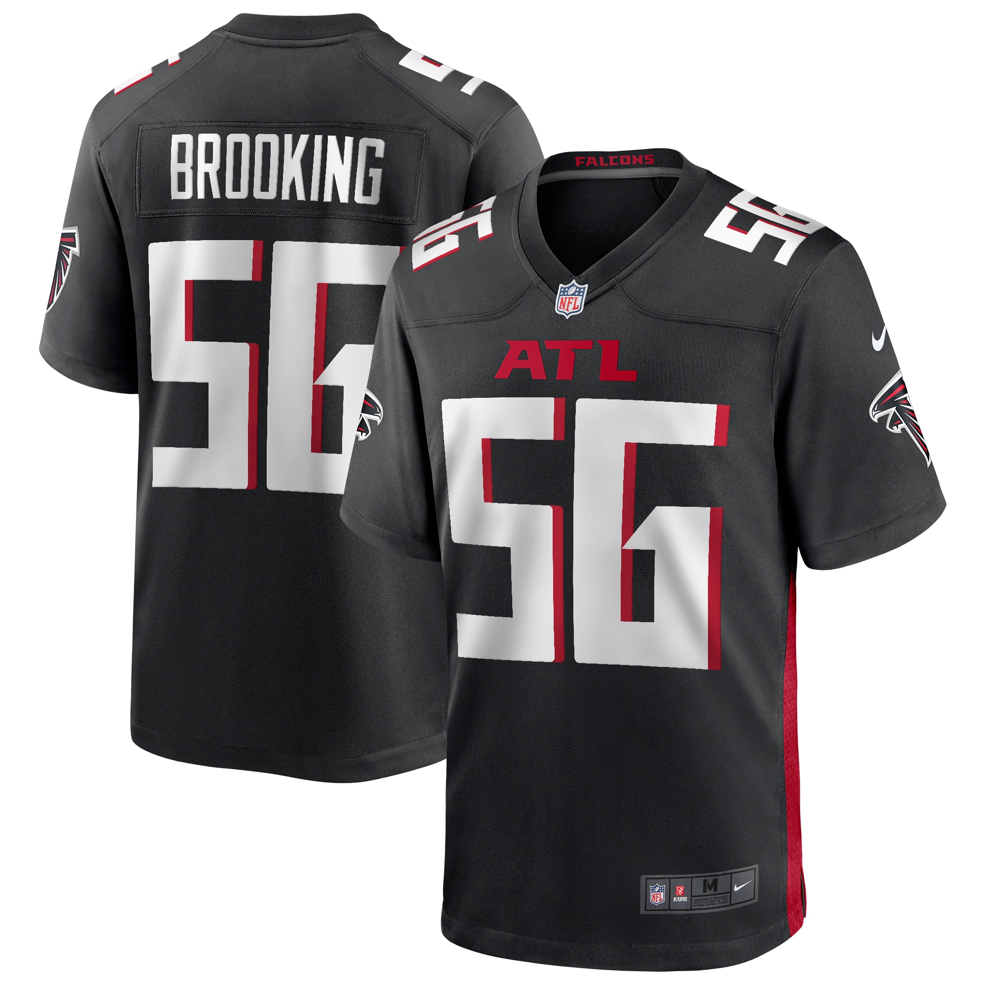 Keith Brooking Atlanta Falcons Nike Game Retired Player Jersey Black