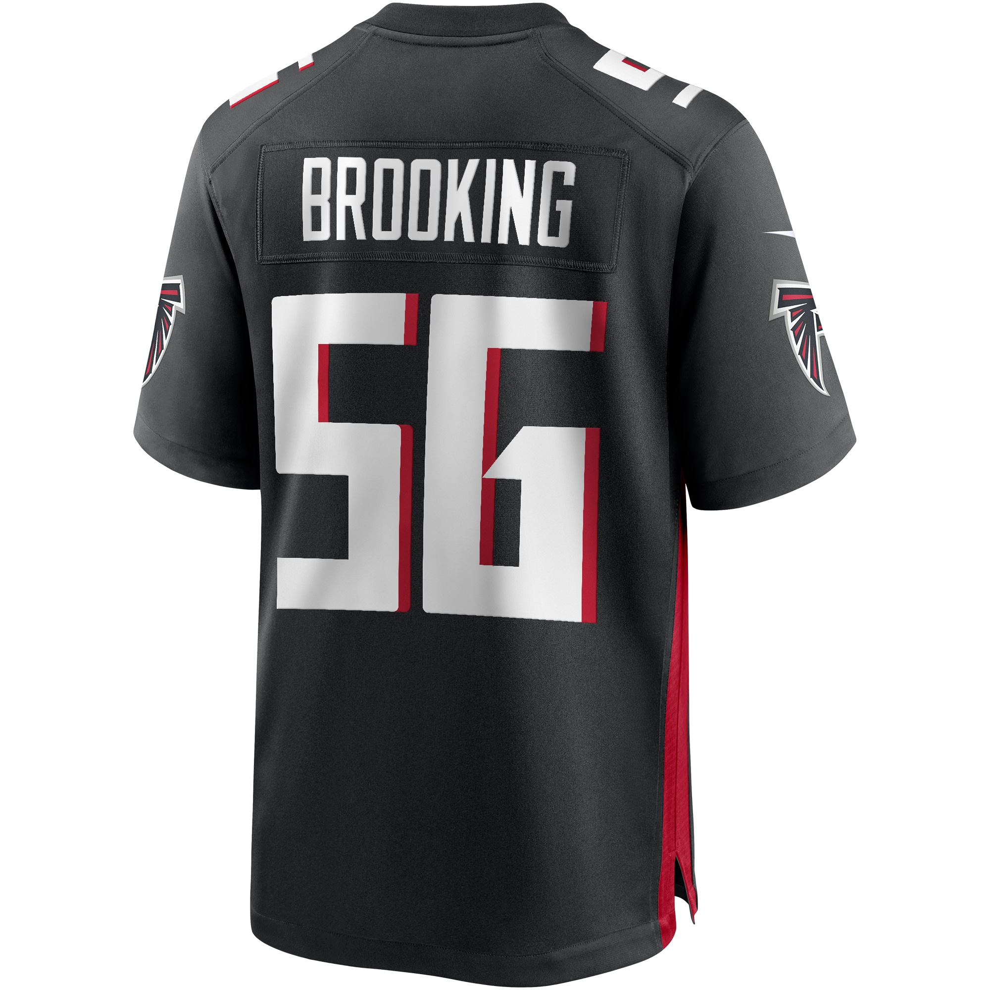 Keith Brooking Atlanta Falcons Nike Game Retired Player Jersey Black - Image 3