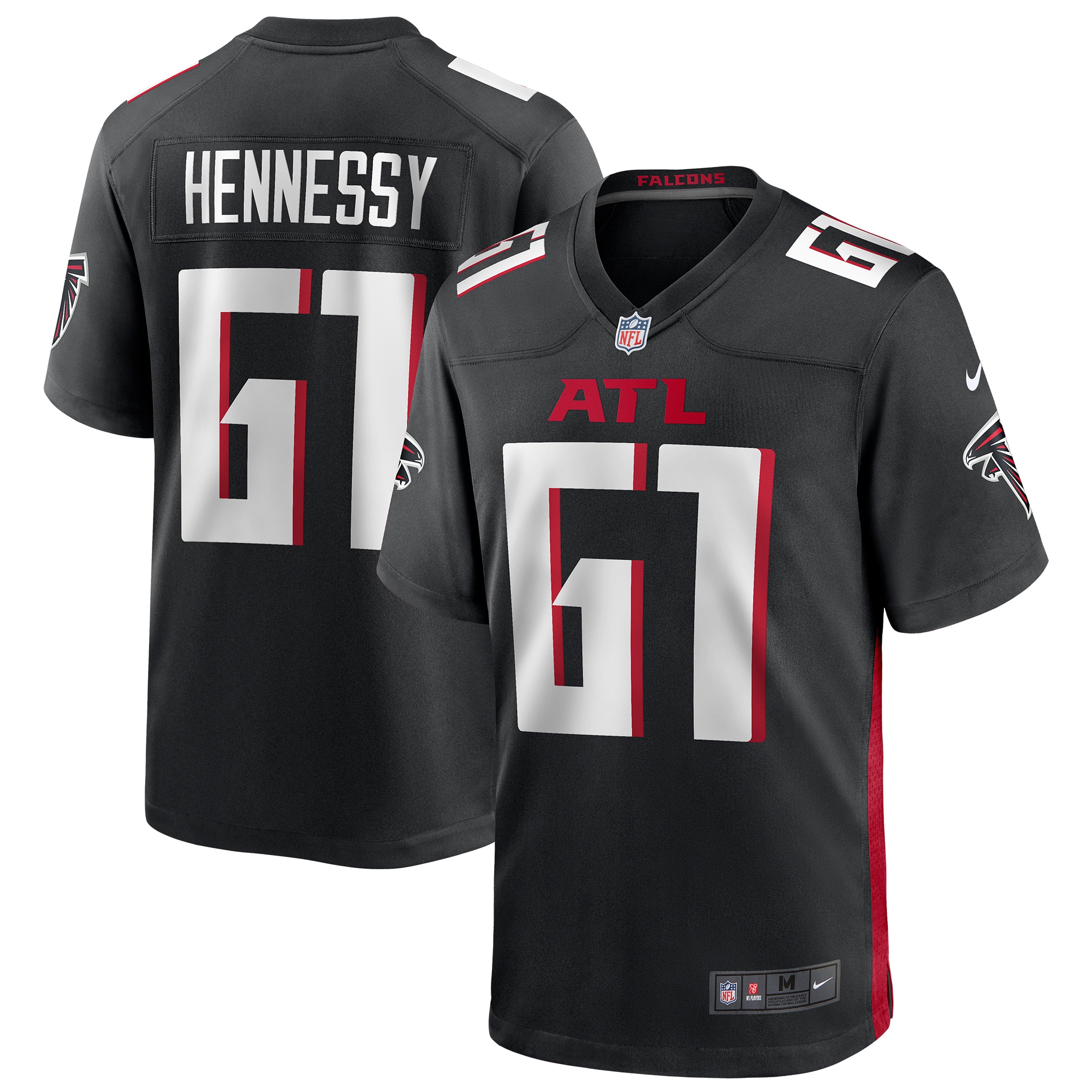 Matt Hennessy Atlanta Falcons Nike Player Game Jersey Black