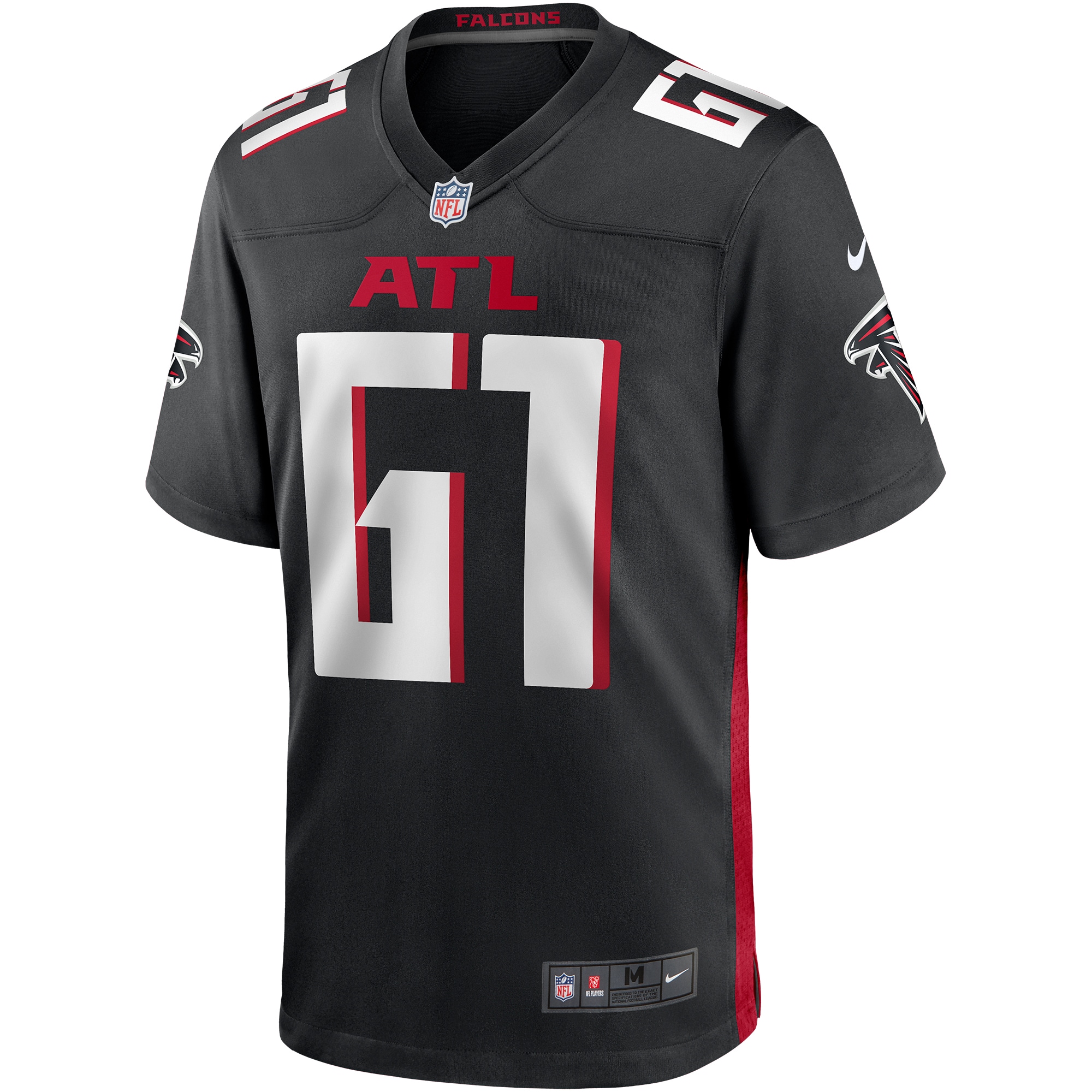 Matt Hennessy Atlanta Falcons Nike Player Game Jersey Black - Image 2
