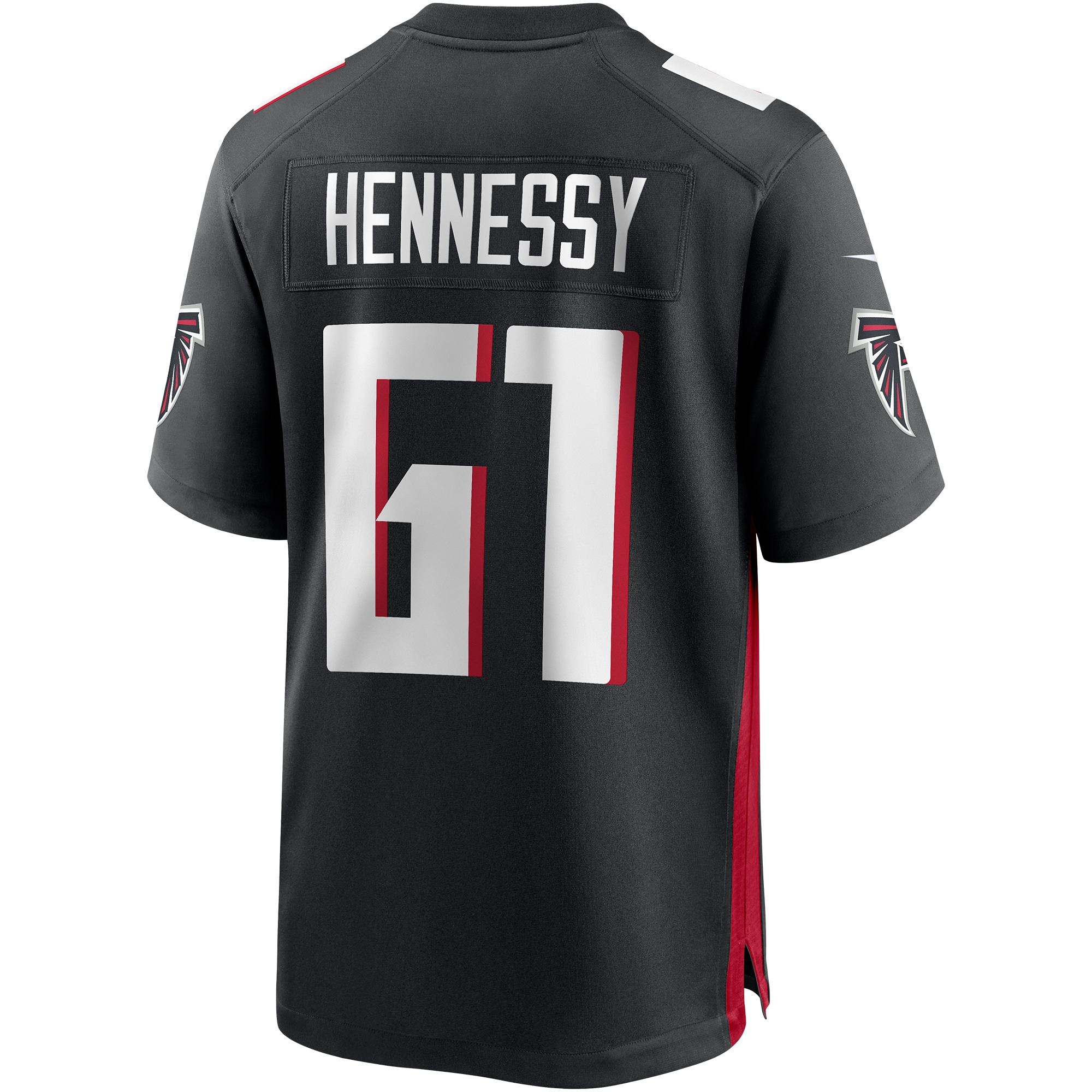 Matt Hennessy Atlanta Falcons Nike Player Game Jersey Black - Image 3