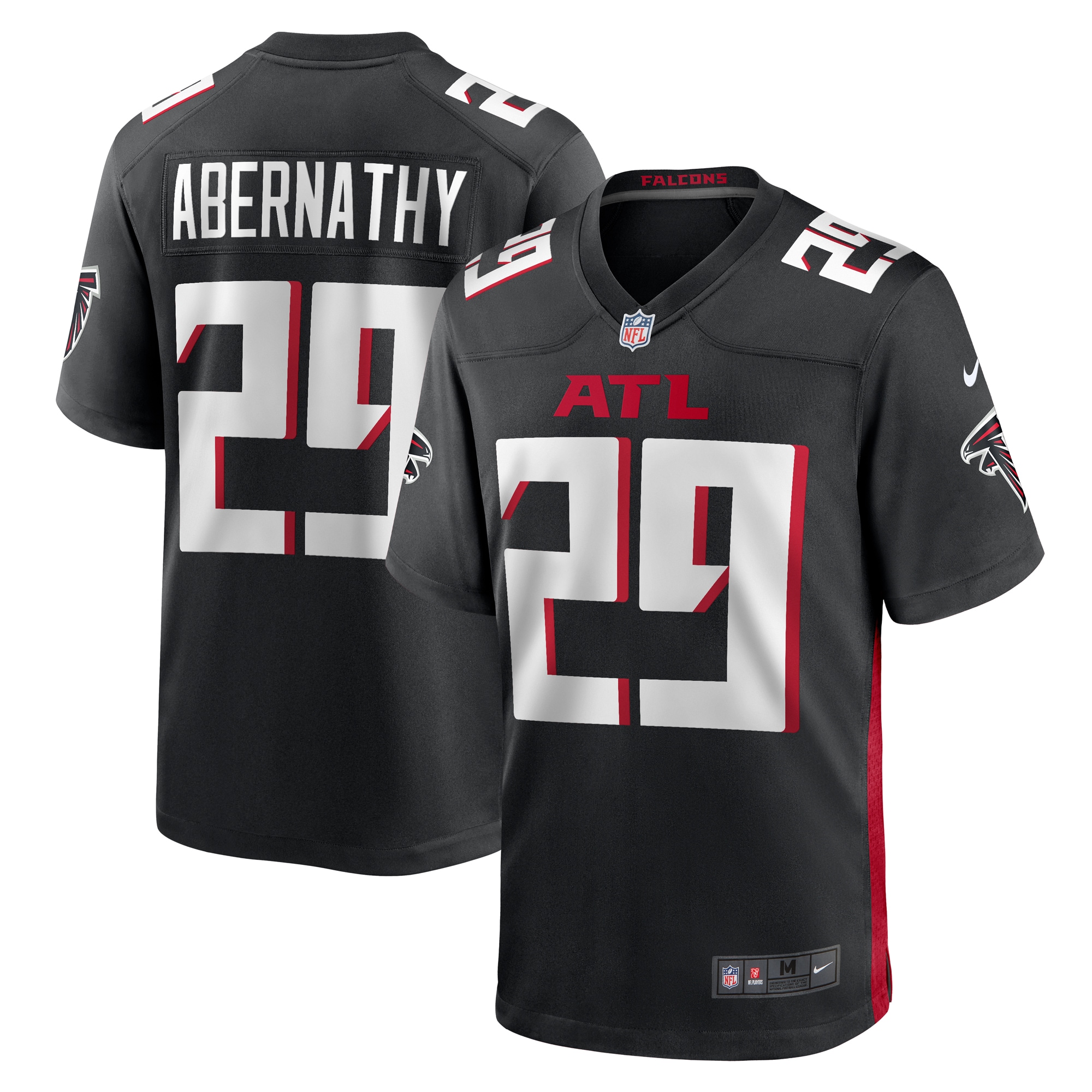 Micah Abernathy Atlanta Falcons Nike Team Game Jersey Black