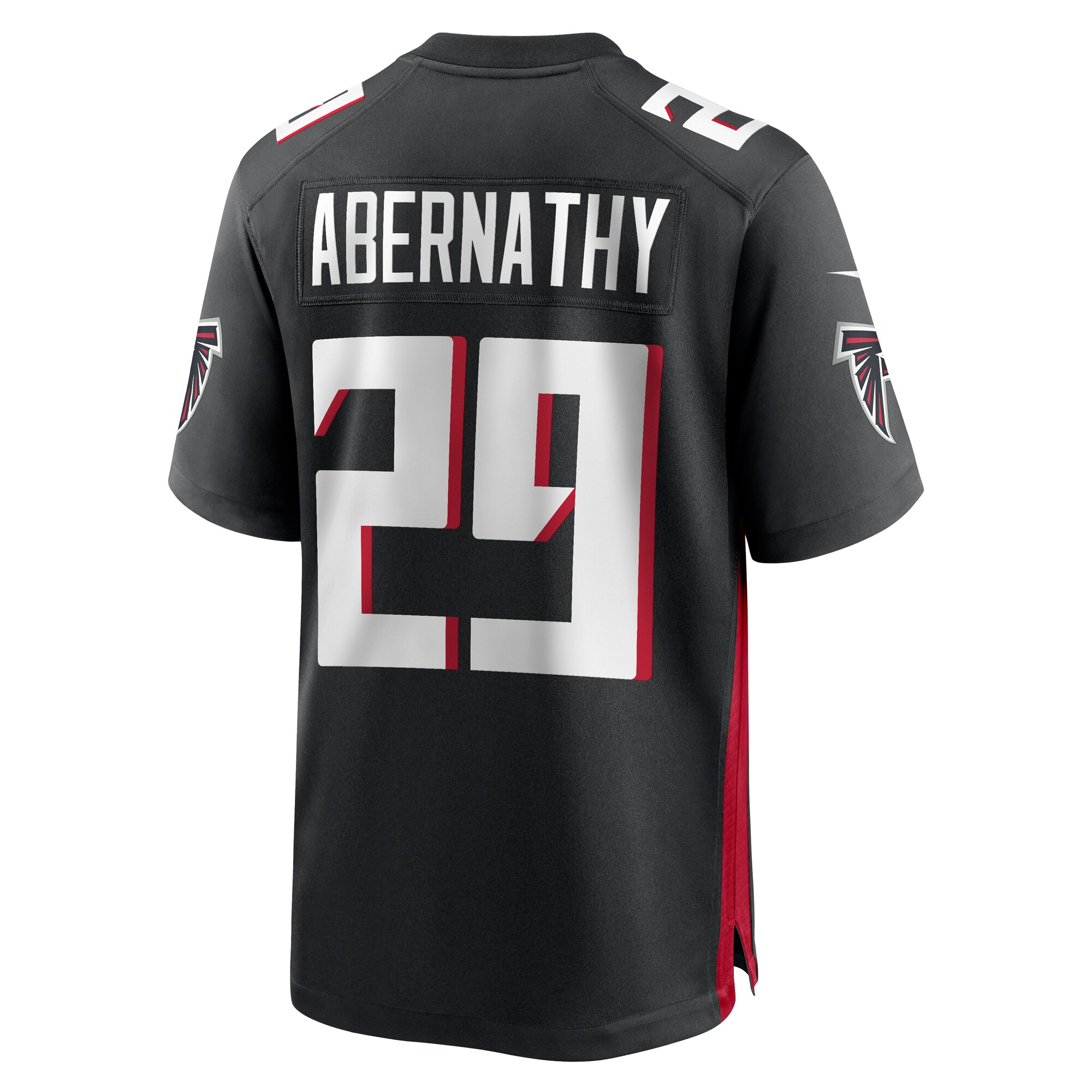 Micah Abernathy Atlanta Falcons Nike Team Game Jersey Black - Image 3