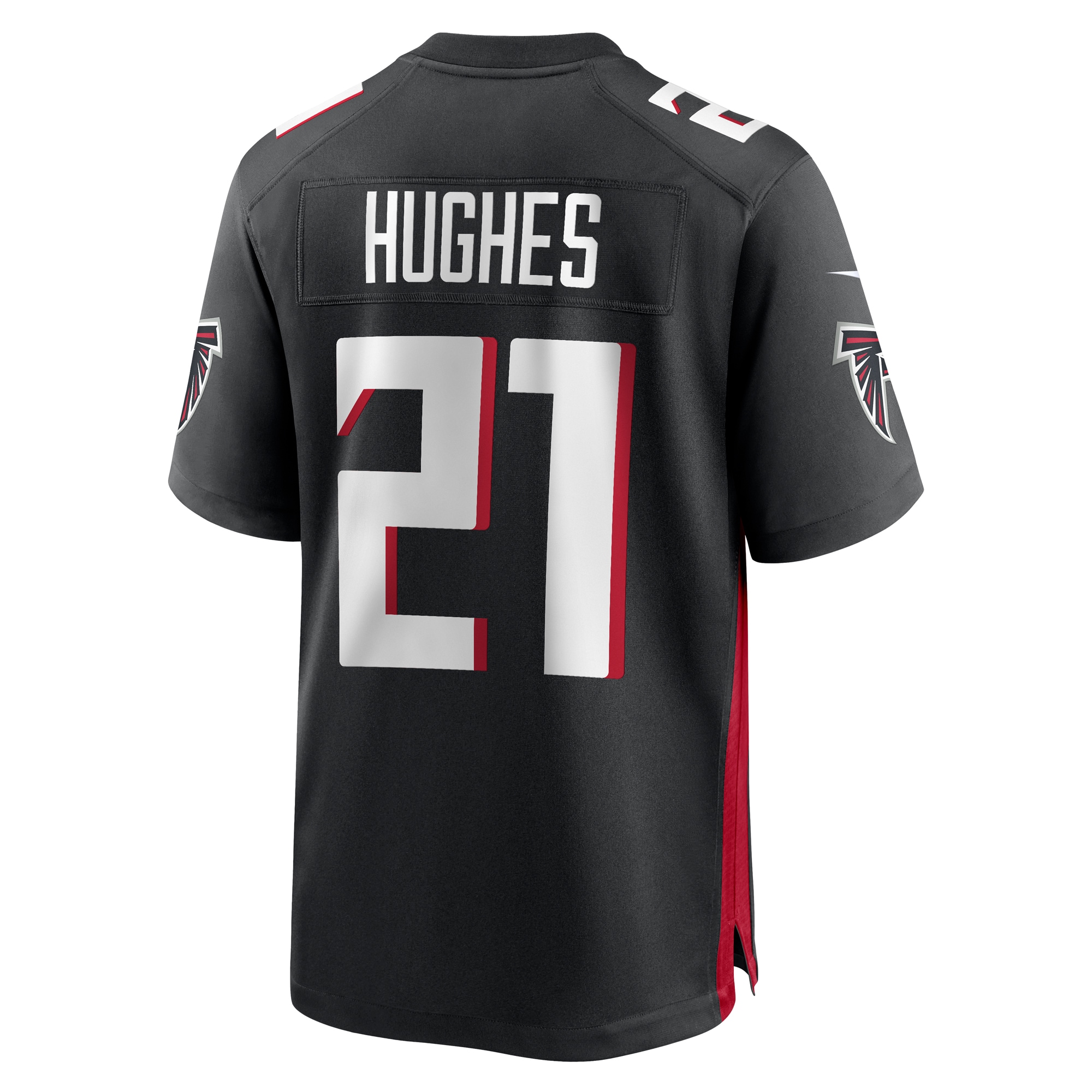 Mike Hughes Atlanta Falcons Nike Game Player Jersey Black - Image 3