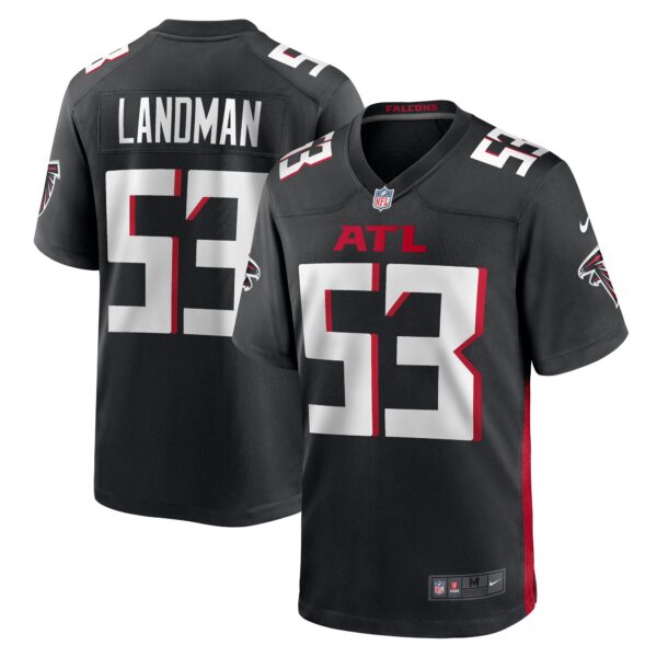 Nate Landman Atlanta Falcons Nike Team Game Jersey Black