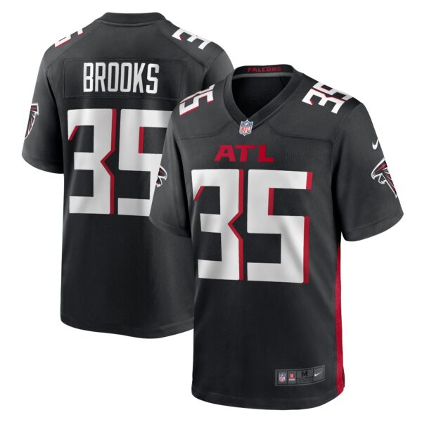 Natrone Brooks Atlanta Falcons Nike Team Game Jersey Black