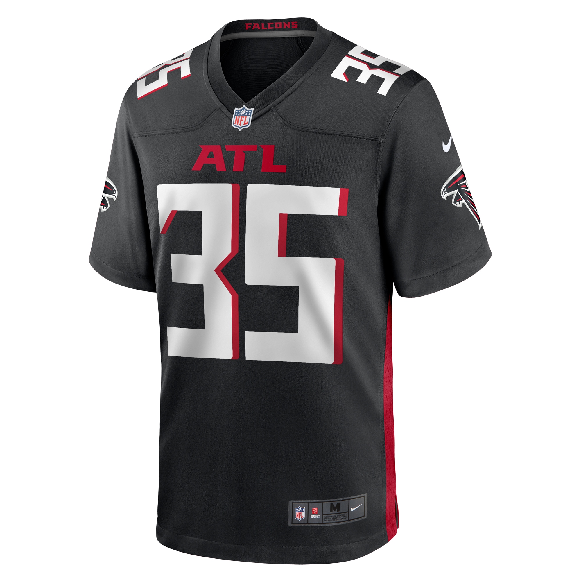 Natrone Brooks Atlanta Falcons Nike Team Game Jersey Black - Image 2