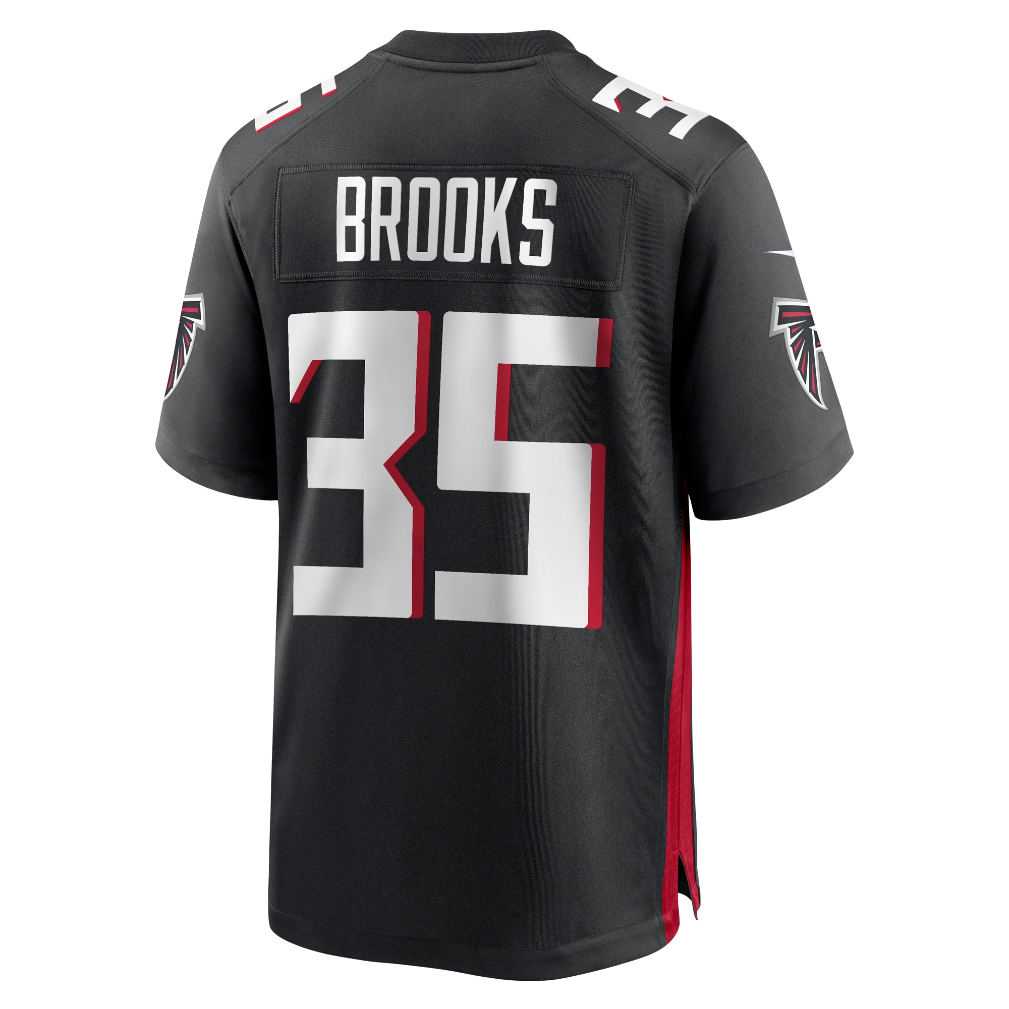 Natrone Brooks Atlanta Falcons Nike Team Game Jersey Black - Image 3