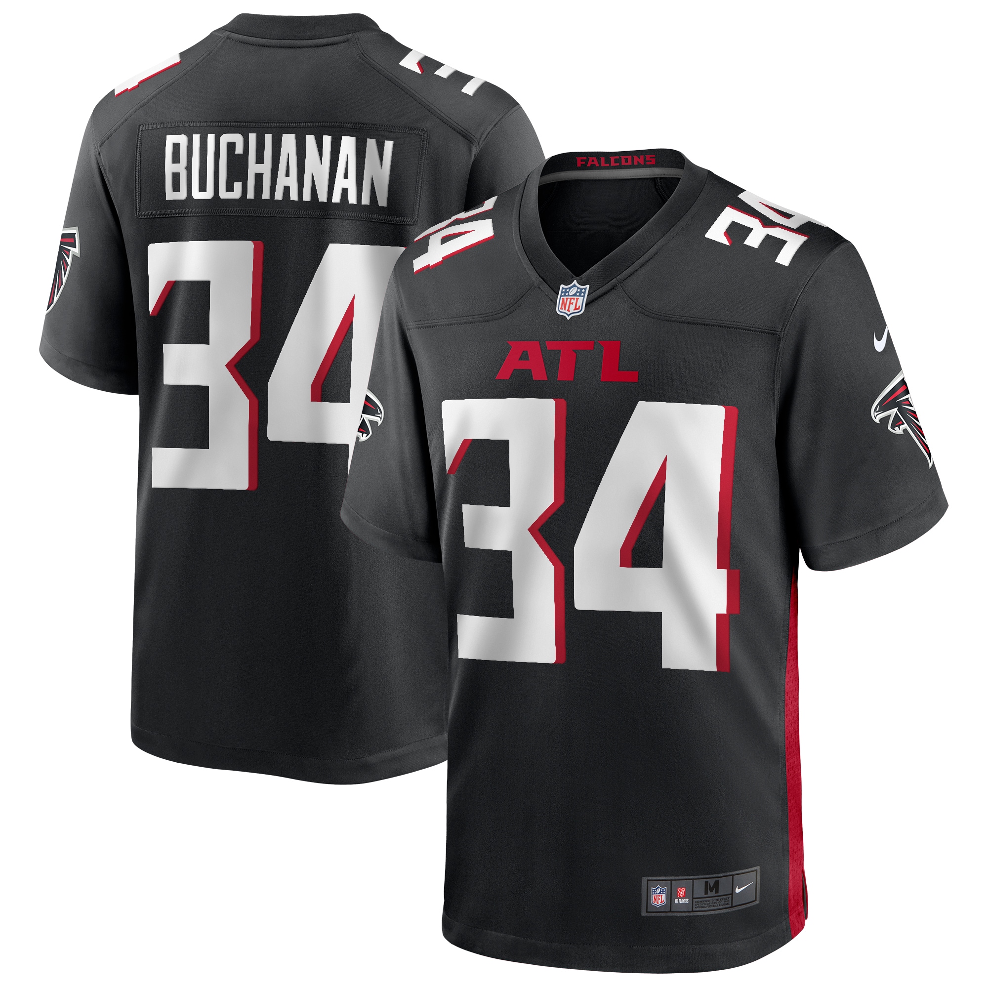Ray Buchanan Atlanta Falcons Nike Game Retired Player Jersey Black