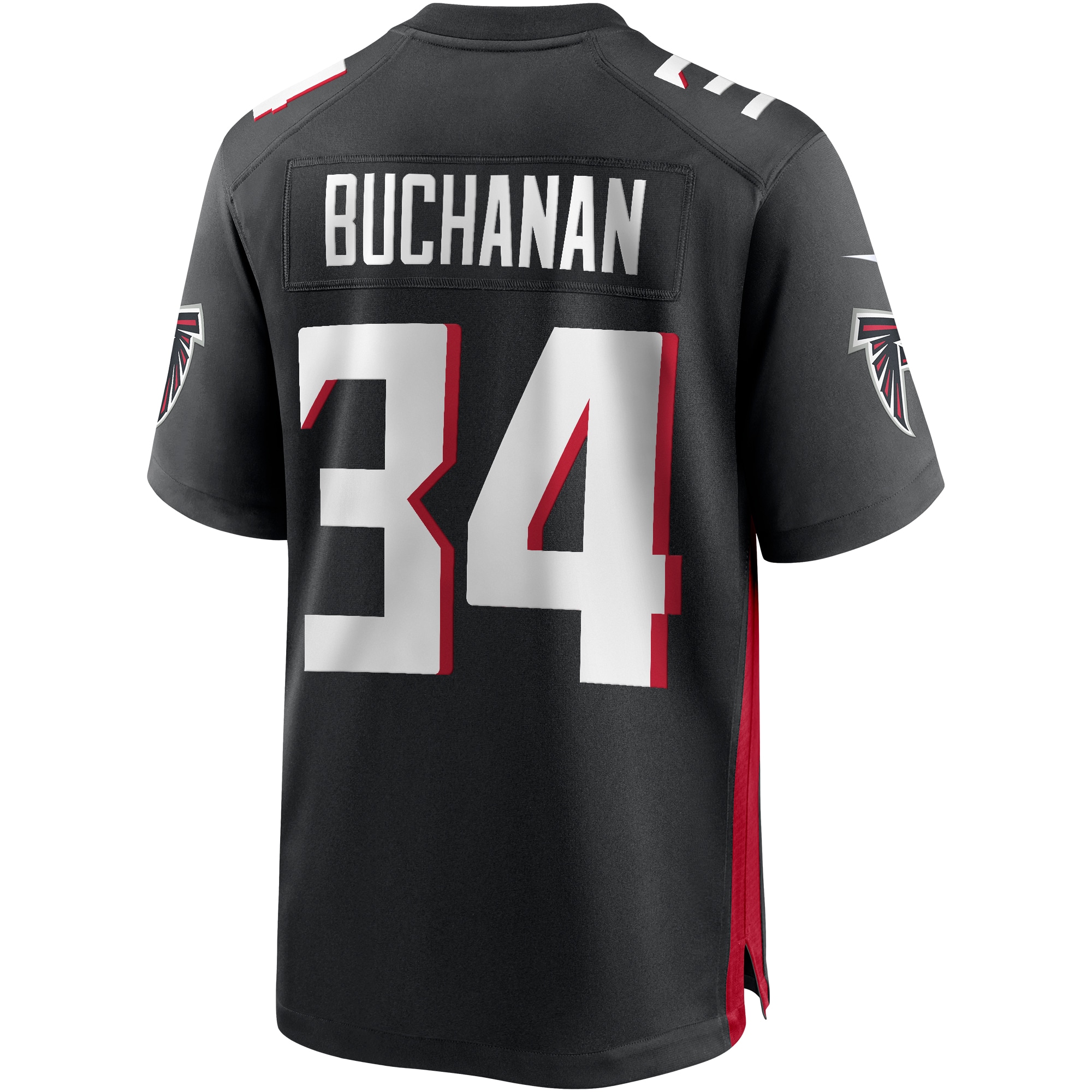 Ray Buchanan Atlanta Falcons Nike Game Retired Player Jersey Black - Image 3