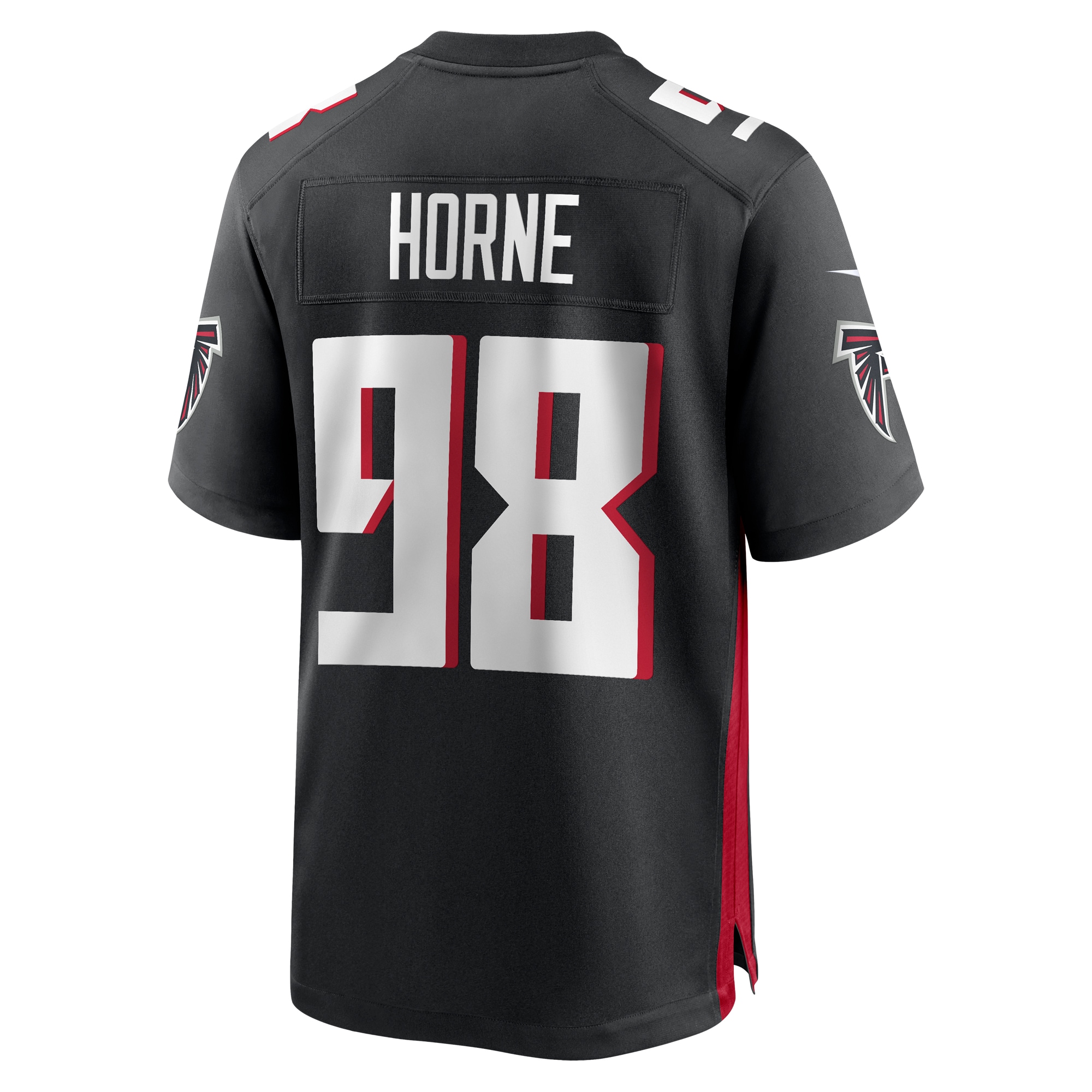 Timmy Horne Atlanta Falcons Nike Game Player Jersey Black - Image 3