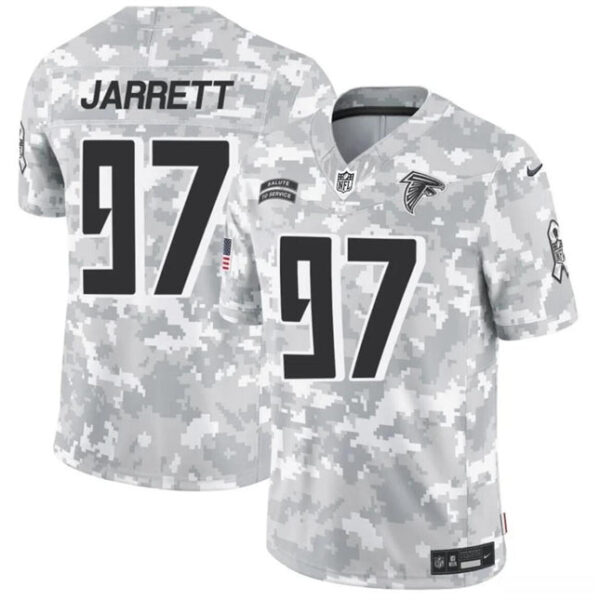 Atlanta Falcons #97 Grady Jarrett 2024 FUSE Arctic Camo Salute To Service Limited Football Stitched Jersey