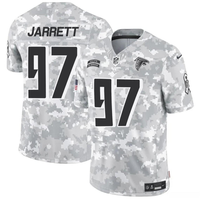 Atlanta Falcons #97 Grady Jarrett 2024 FUSE Arctic Camo Salute To Service Limited Football Stitched Jersey