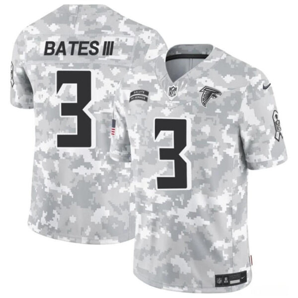 Atlanta Falcons #3 Jessie Bates III 2024 FUSE Arctic Camo Salute To Service Limited Football Stitched Jersey