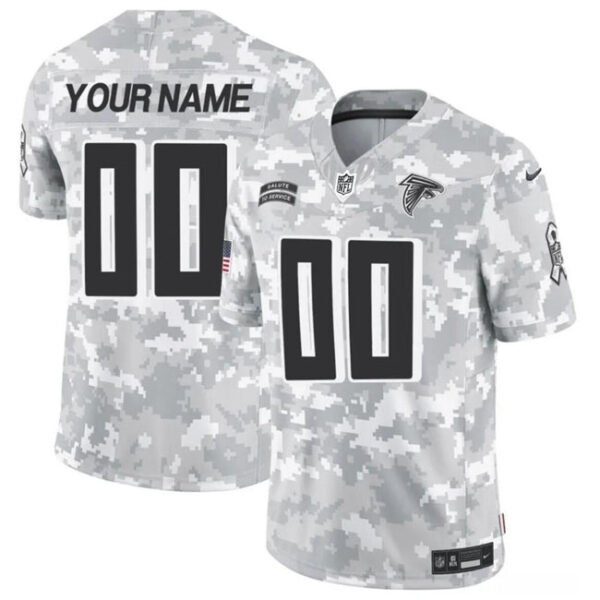 Atlanta Falcons Active Player Custom 2024 FUSE Arctic Camo Salute To Service Limited Football Stitched Jersey