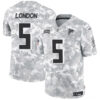 Atlanta Falcons #5 Drake London 2024 FUSE Arctic Camo Salute To Service Limited Football Stitched Jersey