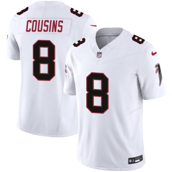 Men’s Atlanta Falcons Vapor Limited Jersey – All Stitched – White – Kirk Cousins