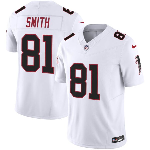 Men’s Atlanta Falcons Vapor Limited Jersey – All Stitched – White – Jonnu Smith
