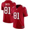 Men’s Atlanta Falcons Vapor Limited Jersey – All Stitched – Red – Jonnu Smith