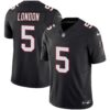 Men’s Atlanta Falcons Vapor Limited Jersey – All Stitched – Black – Drake London