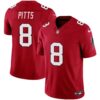 Men’s Atlanta Falcons Vapor Limited Jersey – All Stitched – Red – Kyle Pitts