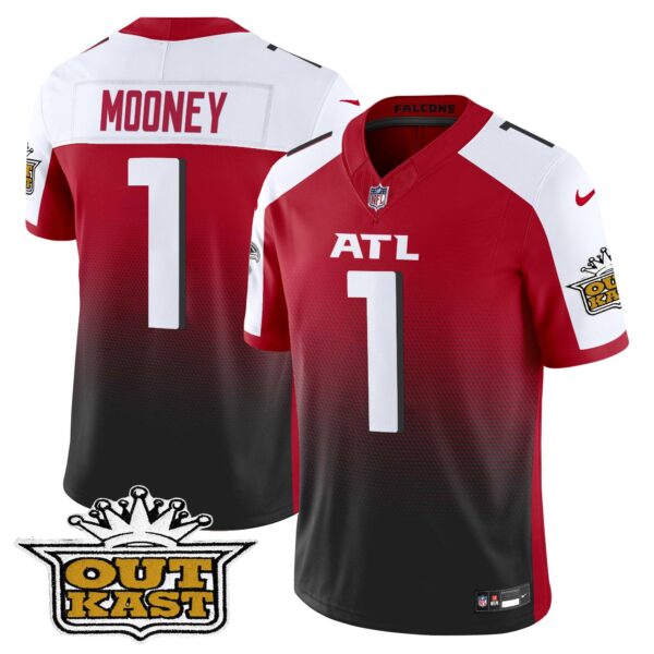 Outkast x Atlanta Falcons 2024 Vapor Limited Jersey – All Stitched – Red Alternate – Darnell Mooney Jersey